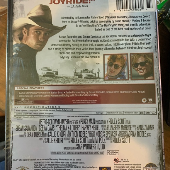 Thelma & Louise (Widescreen DVD, 2004) Geena Davis Susan Sarandon NEW Sealed - Picture 2 of 3